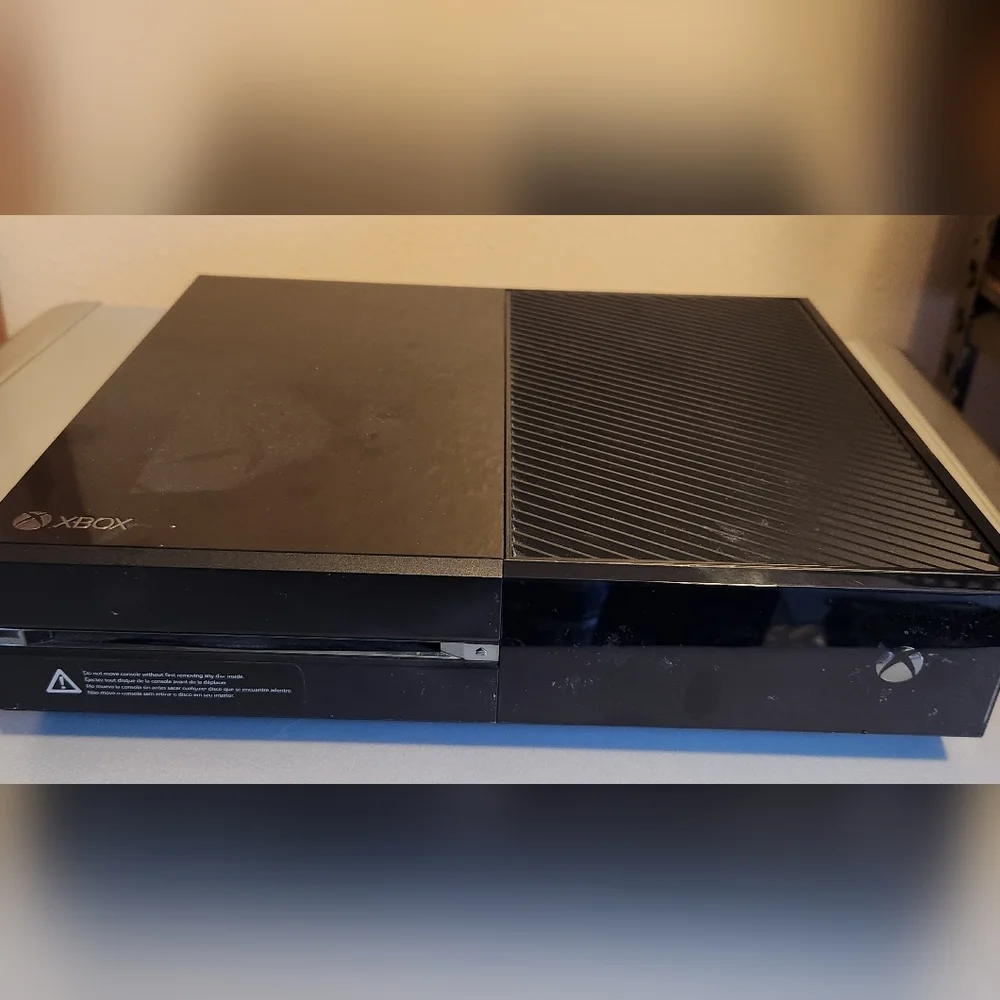 Broken/Parts Only-XBOX One Black Gaming Console Only